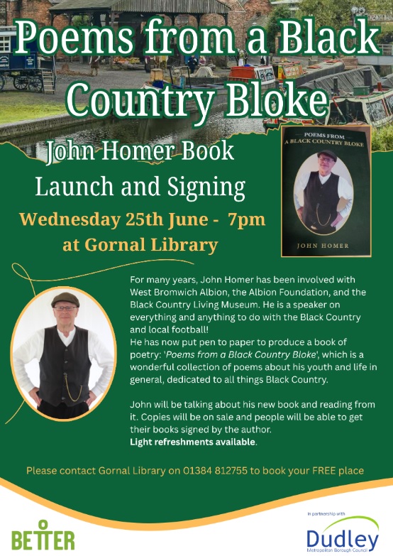 Gornal Library - John Homer Book Launch and Signing